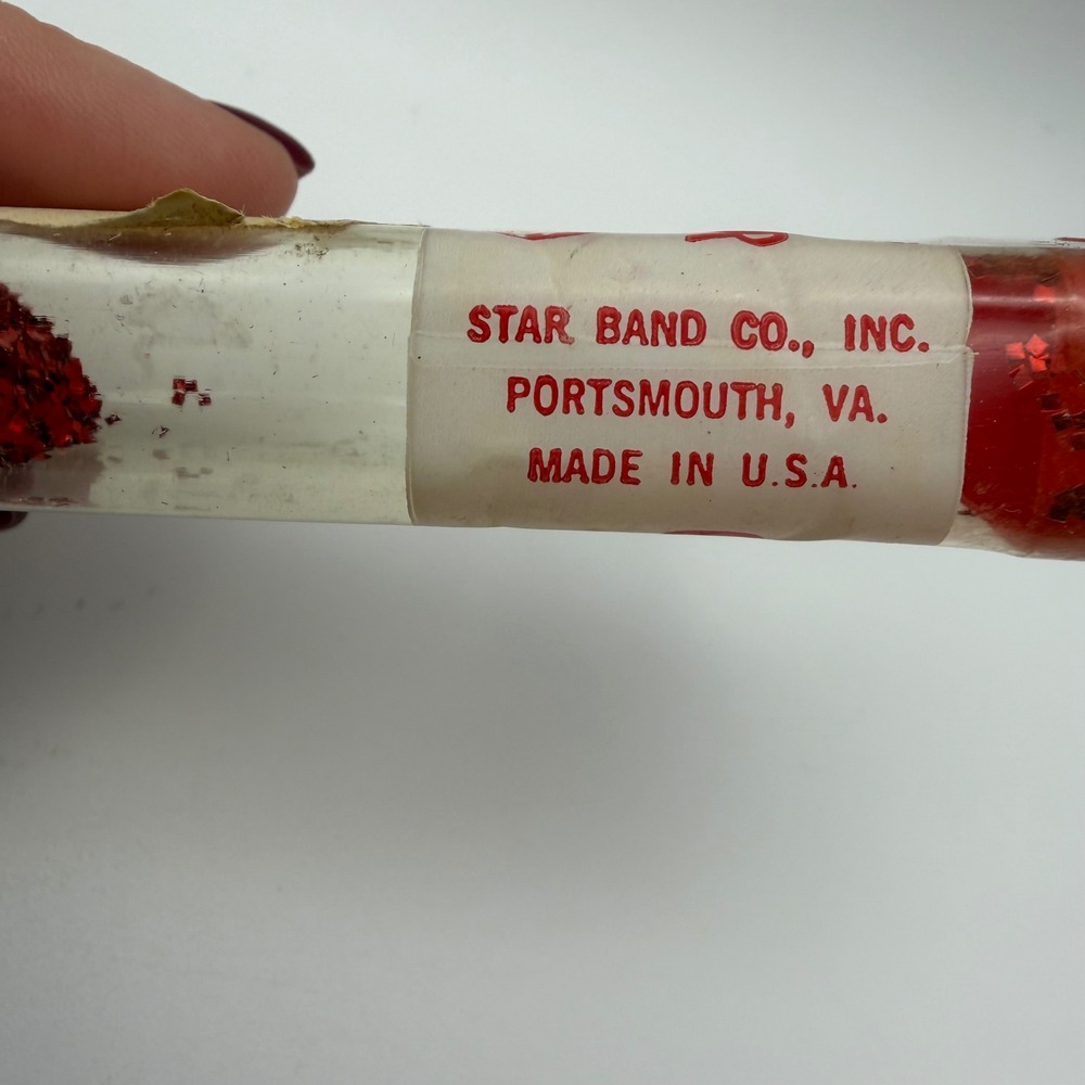 Vintage Red Glitter‎ Star Band Co Inc Non Tarnishing Aluminum Glitter 7/8 Oz - Picture 4 of 6